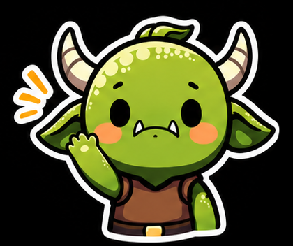 Kleiner Goom-Sticker